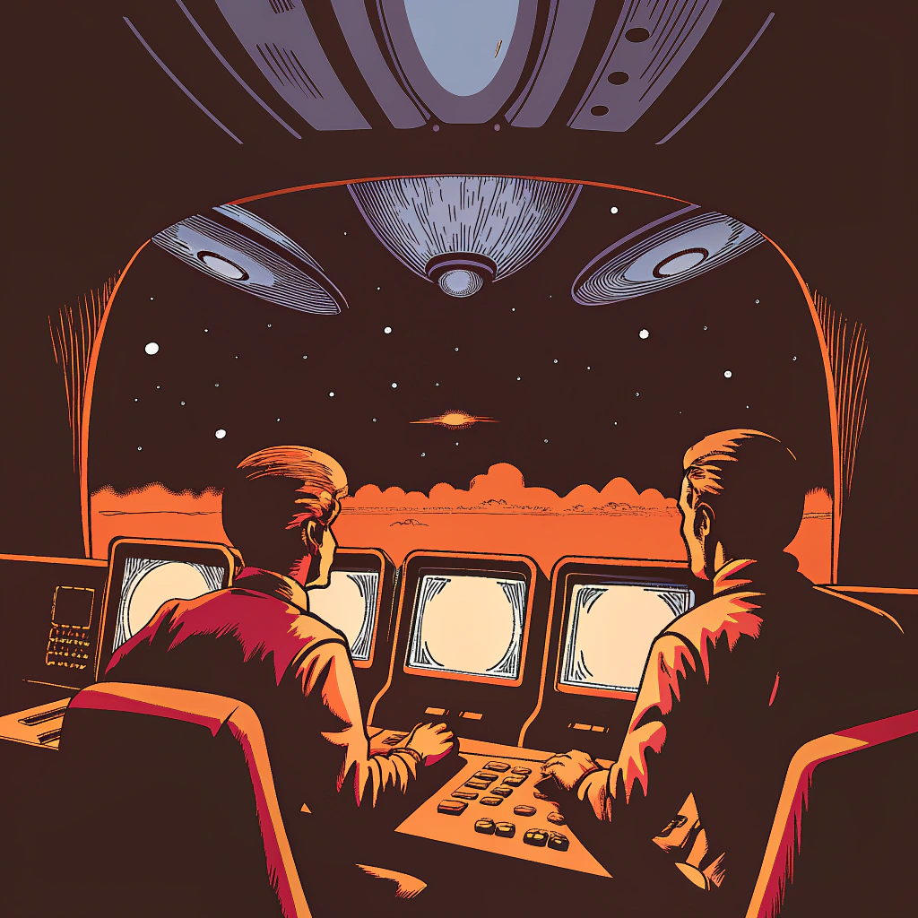 uap investigator crie uma imagem futurista para u